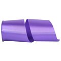 Reliant Ribbon 4 in. 50 Yards Single Face Satin Allure Ribbon, Grape 4700-920-10K